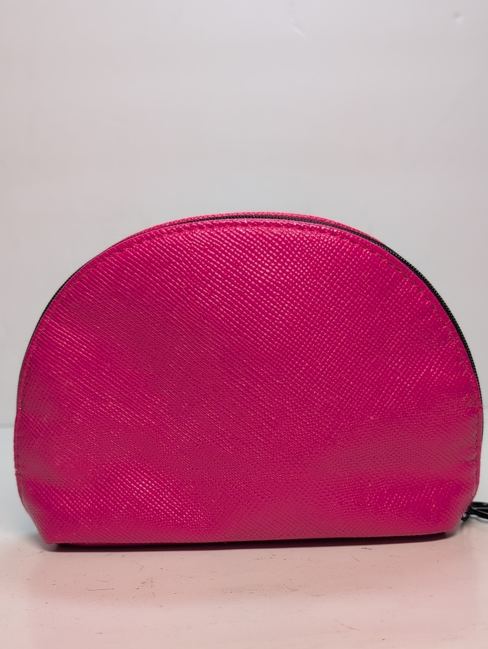 Dior Hot Pink Textured Cosmetic Pouch Accessory Makeup Bag - Picture 3 of 10